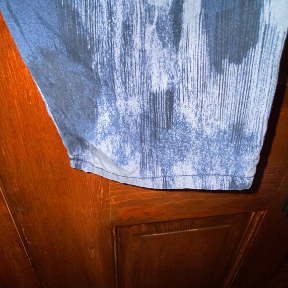 GAP Blue Acid Wash Tie Dye Pants with Elastic / Drawstring Waist, Medium NWOT - Picture 11 of 16